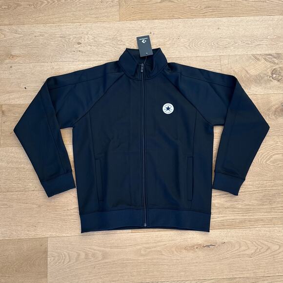Converse - Zip Front Track Jacket in Black - Picture 1 of 4